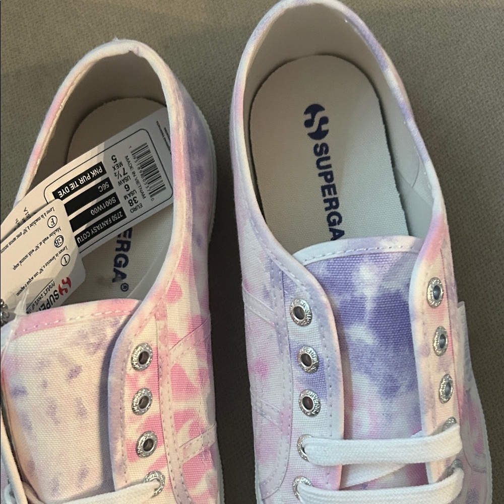 NEW Superga Women's Tie-Dye Sneakers - Picture 5 of 8